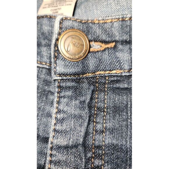 Just My Size Jeans 24W Women's Short Dark Blue Embroidered JMS Classic Fit - Picture 4 of 9